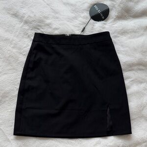 NWT White Fox Black Mini Skirt size XS
